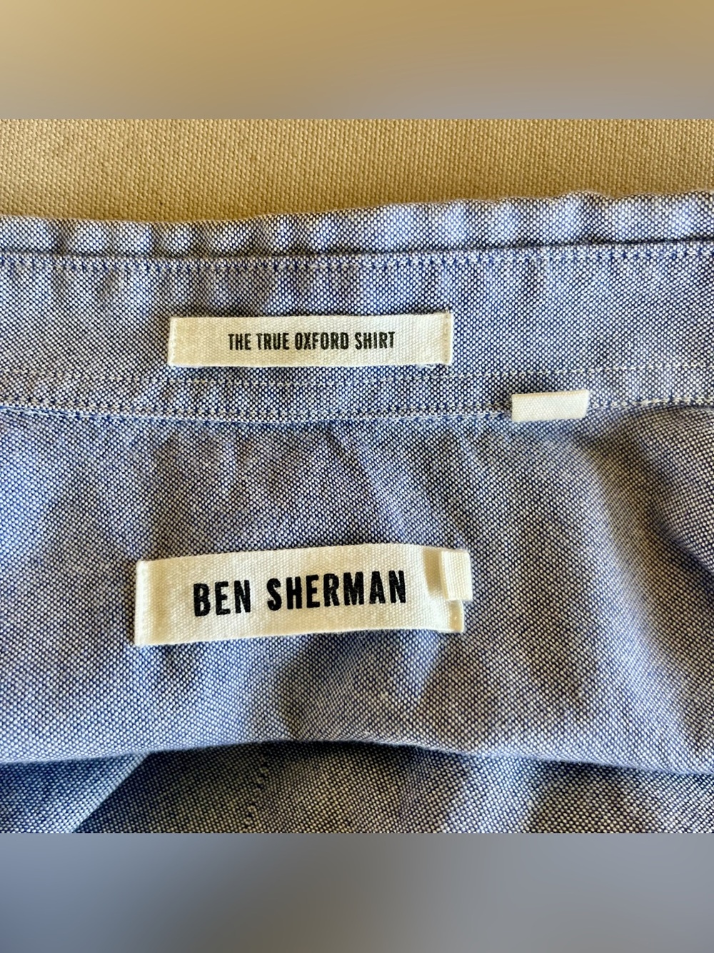 Ben Sherman The True Oxford Shirt Light Blue Collared Long Sleeve | Size Large